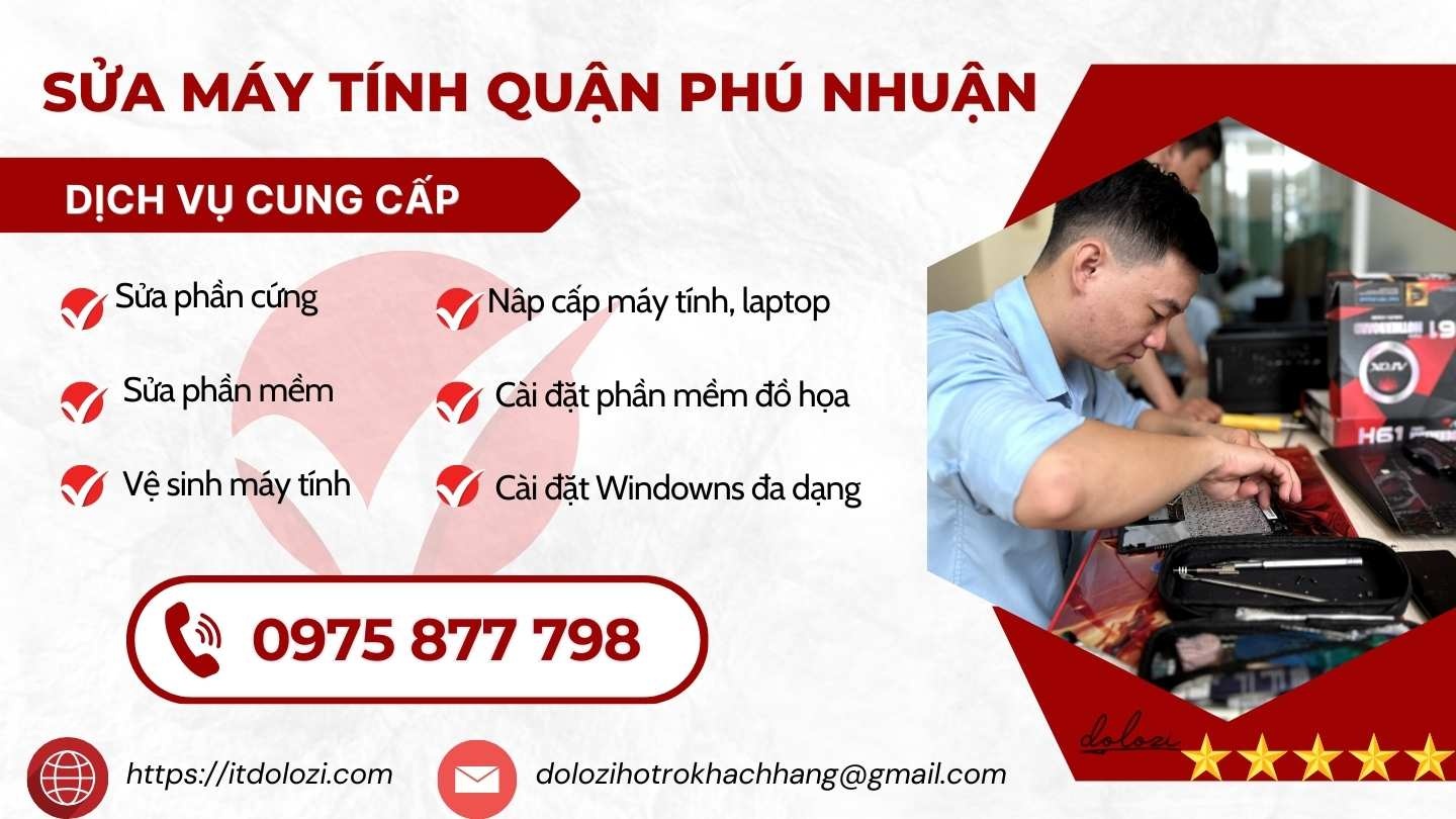 Dịch vụ sửa máy tính quận phú nhuận Dịch vụ sửa máy tính quận phú nhuận
