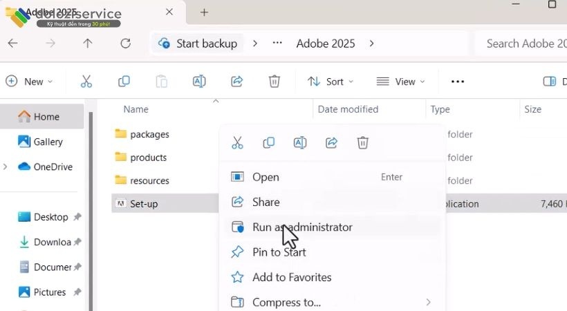 Chạy file setup Adobe Audition 2025 Chạy file setup Adobe Audition 2025
