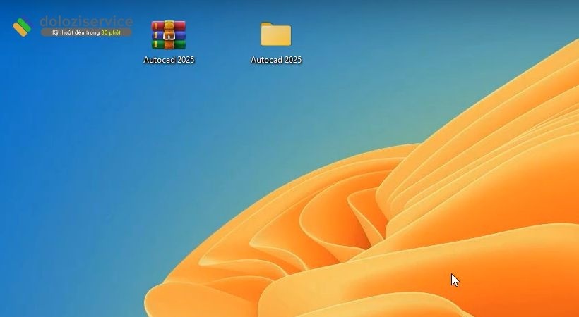 Giải nén file Autocad 2025 ngoài màn hình desktop Giải nén file Autocad 2025 ngoài màn hình desktop