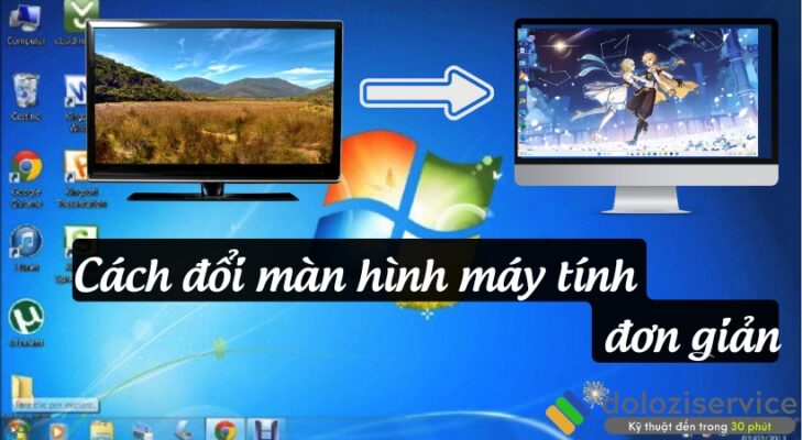 Cách đổi màn hình máy tính: Siêu dễ!