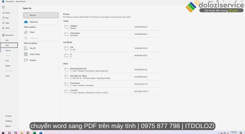 Chọn file, sau đó chọn save as