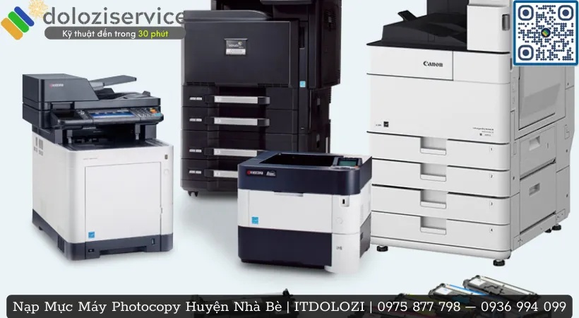Nạp mực máy Photocopy tại nhà Huyện Nhà Bè