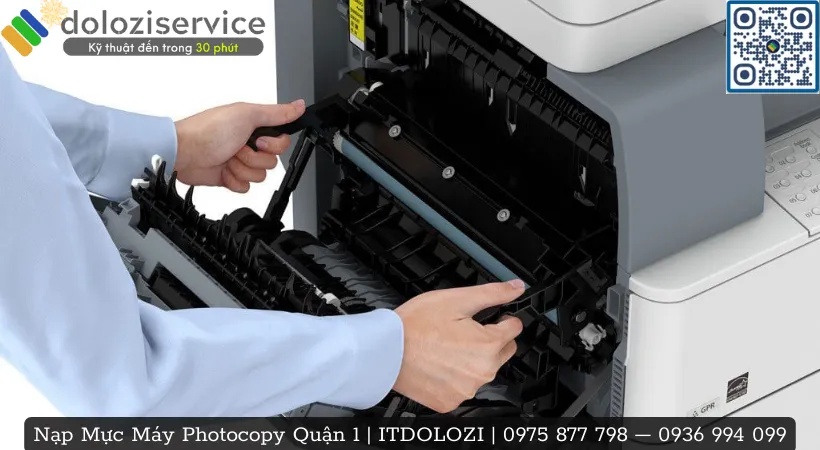 Quy trình nạp mực máy photocopy chuyên nghiệp tại Dolozi.