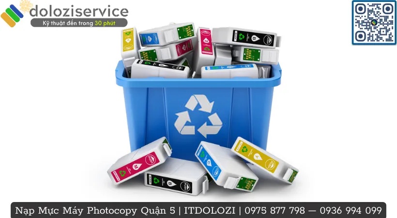 Quy trình nạp mực máy photocopy quận 5 tại Dolozi