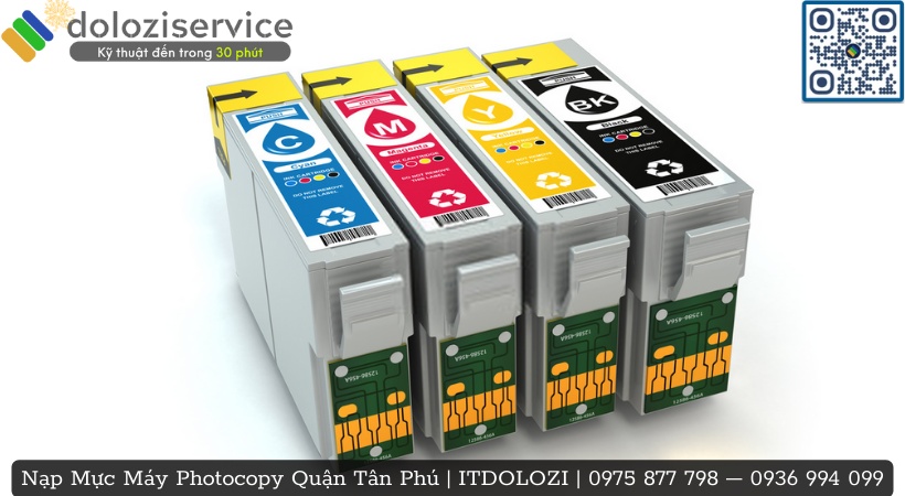 Quy trình nạp mực máy photocopy quận Tân Phú tại Dolozi.