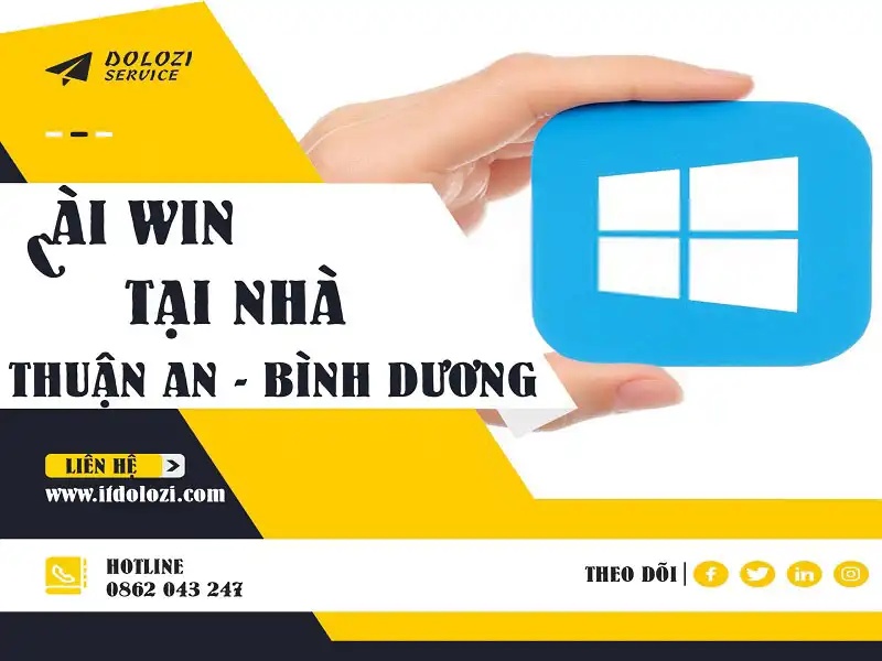 Dịch vụ cài win tận nơi Thuận An - Dolozi