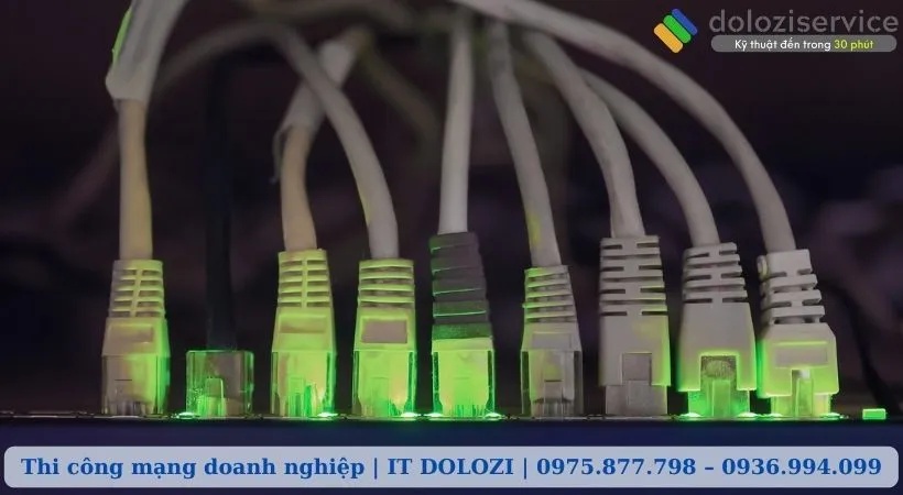 Dolozi cung cấp đầy đủ các dịch vụ thi công mạng doanh nghiệp, đáp ứng mọi nhu cầu kết nối.