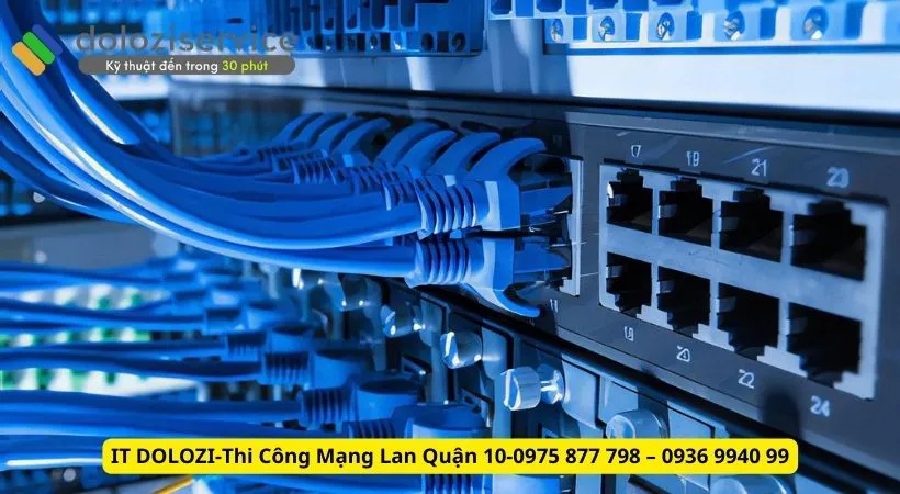 Thi công mạng LAN quận 10 - Các công trình