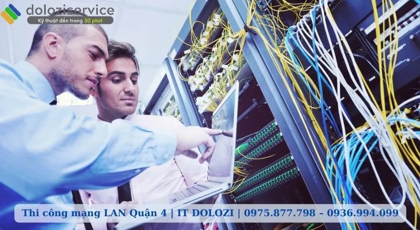 Quy trình thi công mạng LAN tại Dolozi