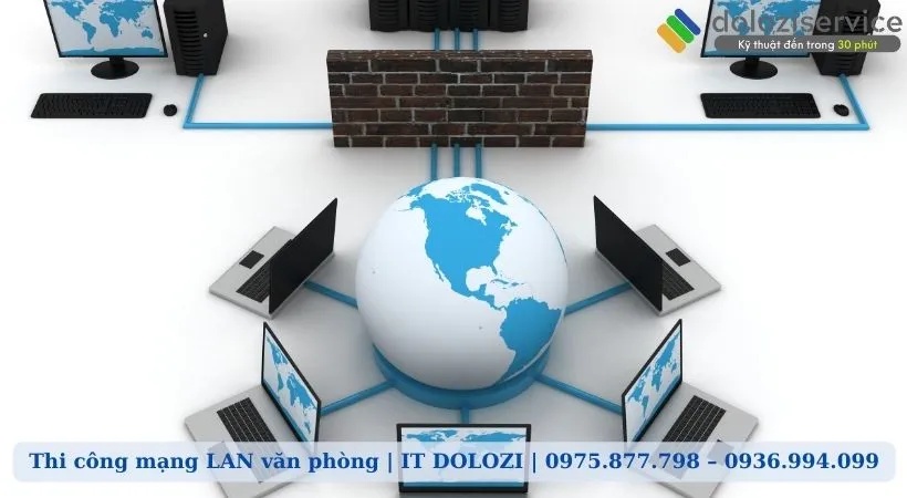 thi công mạng LAN văn phòng