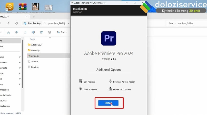 Khởi chạy file autoplay bằng quyền run as admin.