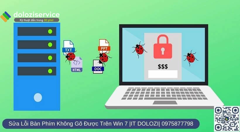 lổi do virus sửa lổi bàn phím không gõ được trên win 7