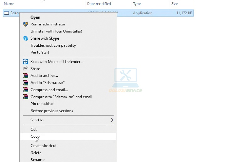 Ta tiến hành Copy File kích hoạt bản quyền như hình