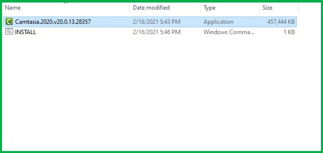 Chạy File cài đặt Camtasia 2020 Download phần mềm Camtasia 2020