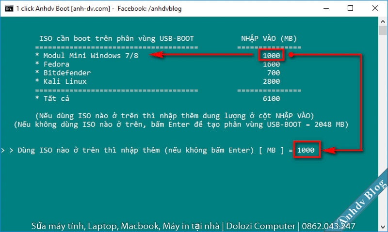 Chọn thiết bị USB trong Rufus