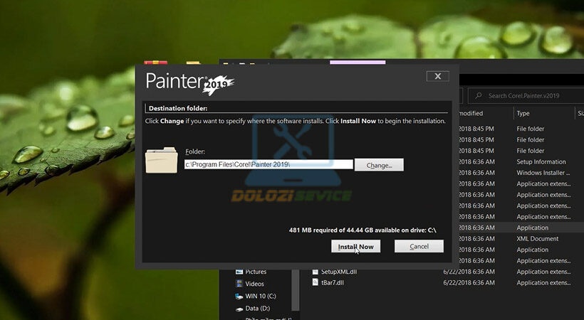 Tiến hành chọn Install Corel Painter 2019.