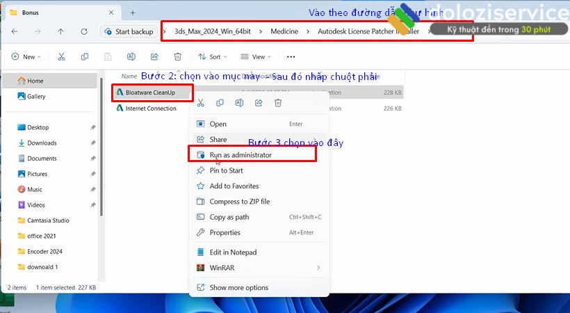 Khởi chạy file theo hướng dẫn.
