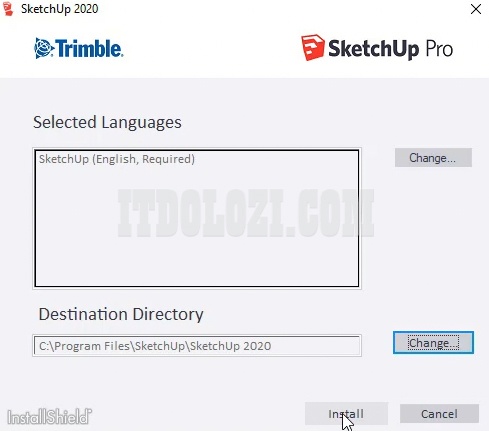 Để đường dẫn mặc định sau đó ta nhấn Install Để đường dẫn mặc định sau đó ta nhấn Install