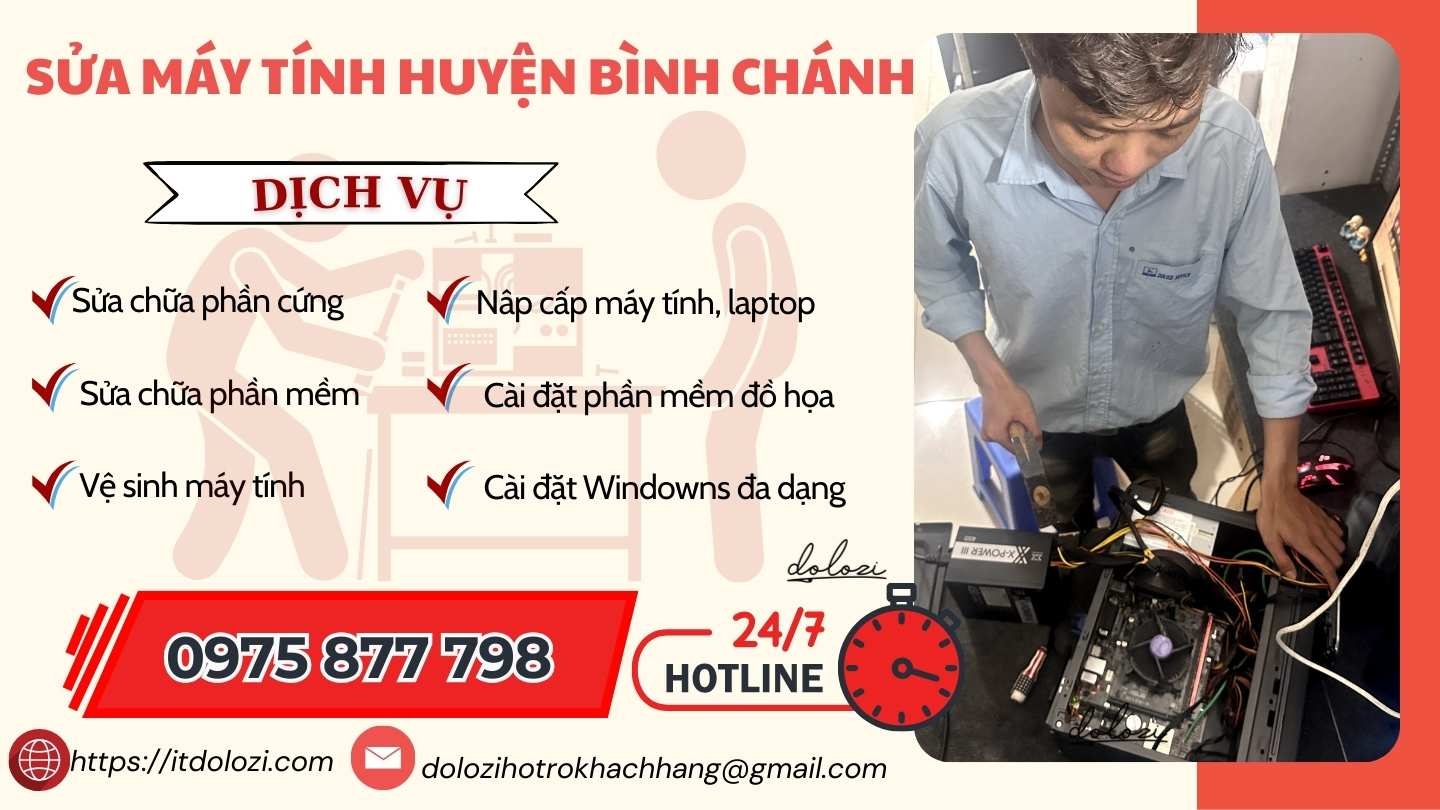 Dịch vụ sửa máy tính huyện bình chánh Dịch vụ sửa máy tính huyện bình chánh
