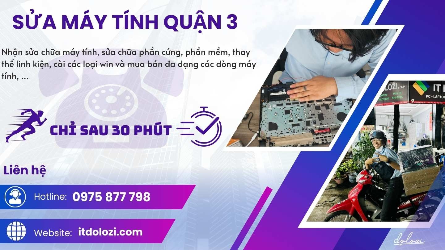 Dịch vụ sửa máy tính quận 3 Dịch vụ sửa máy tính quận 3