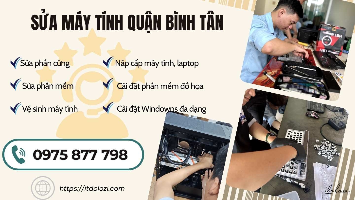 Dịch vụ sửa máy tính quận bình tân Dịch vụ sửa máy tính quận bình tân