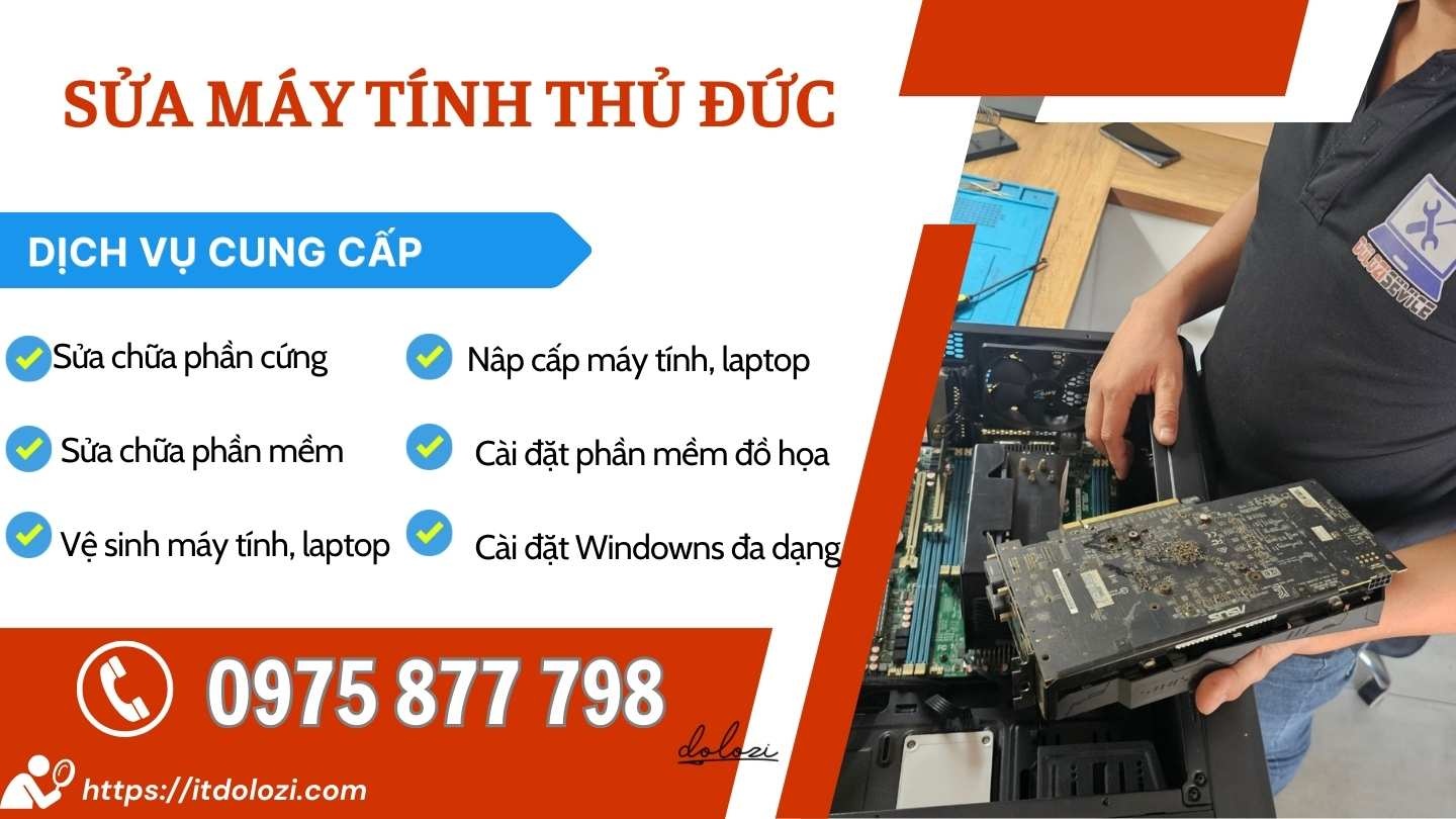 Dịch vụ sửa máy tính quận thủ đức Dịch vụ sửa máy tính quận thủ đức