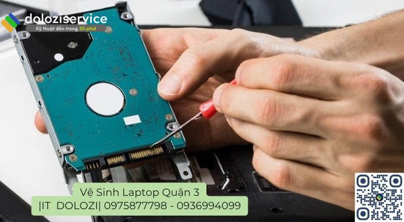 Kiểm tra và lắp ráp linh kiện như ban đầu vệ sinh laptop quận 3 Dolozi