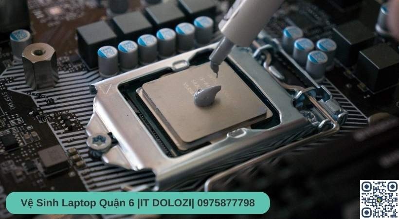 Gây hư hỏng linh kiện vệ sinh laptop quận 6