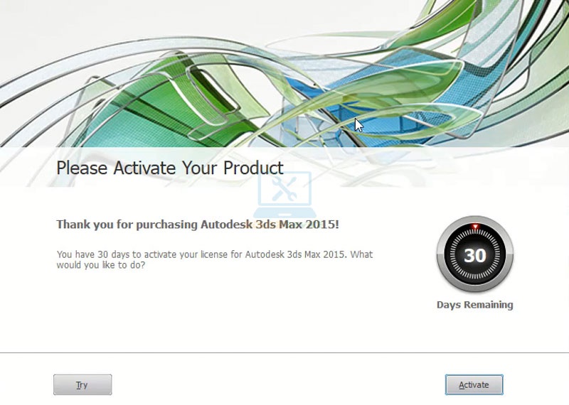 Khởi chạy phần mềm 3DS Max 2015 sau đó ta chọn Activate Khởi chạy phần mềm 3DS Max 2015 sau đó ta chọn Activate
