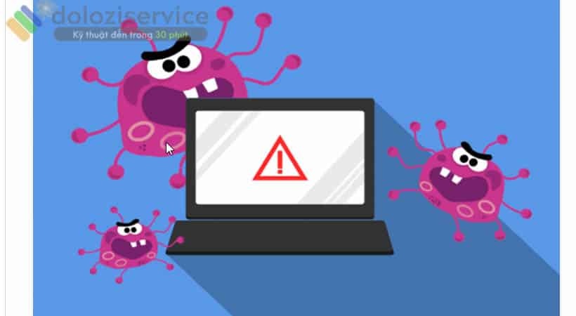 Có thể do virus nên laptop không nhận wifi.