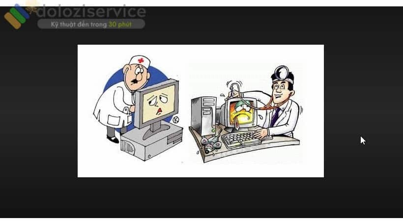 Mang Laptop đi sửa chữa.