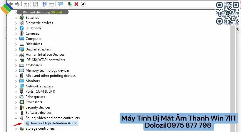 cách khắc phục lổi âm thanh