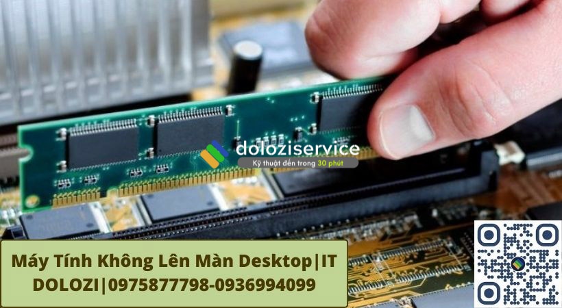 Kiểm tra ram và gắn chặt lại để khắc phục máy tính không lên màn desktop