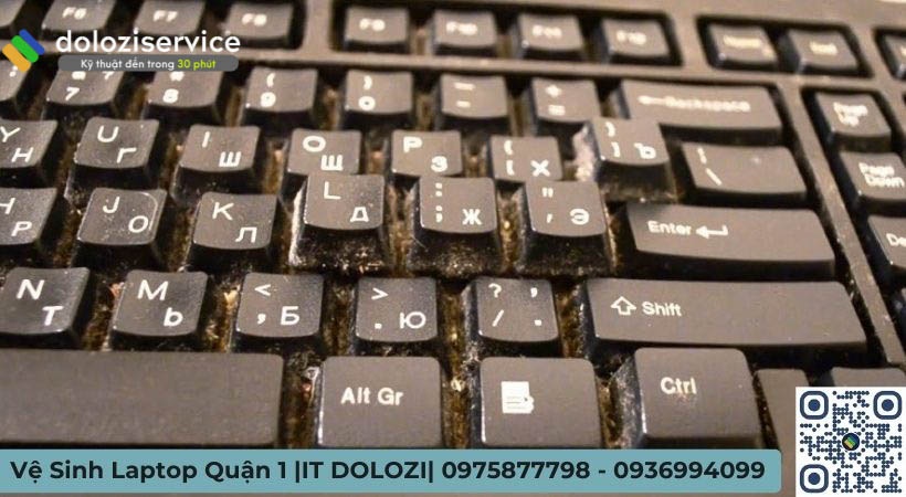 vệ sinh bàn phím laptop quận 1
