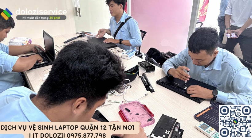 dịch vụ vệ sinh laptop quận 12