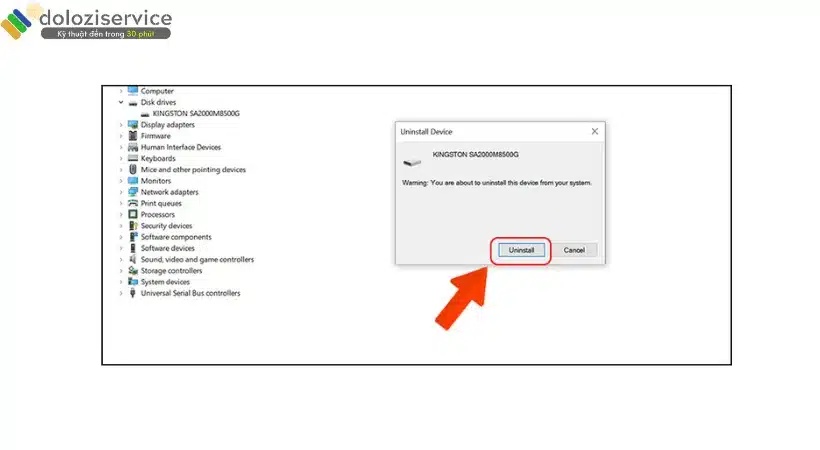 Chọn Uninstall để gỡ.