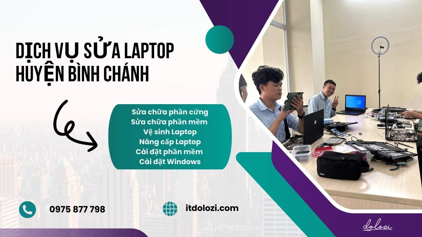 Dịch vụ sửa chữa laptop huyện bình chánh
