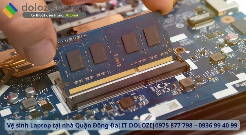 Ve sinh laptop tai nha quan Dong Da