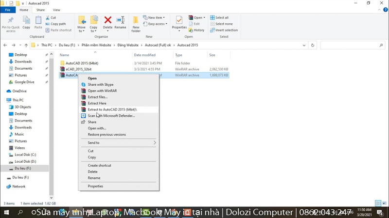 Giải nén autocad 2015 Giải nén autocad 2015