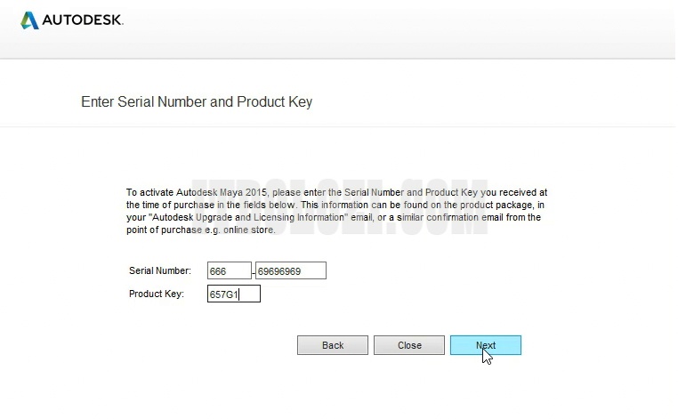 Nhập Serial và Product Key Nhập Serial và Product Key