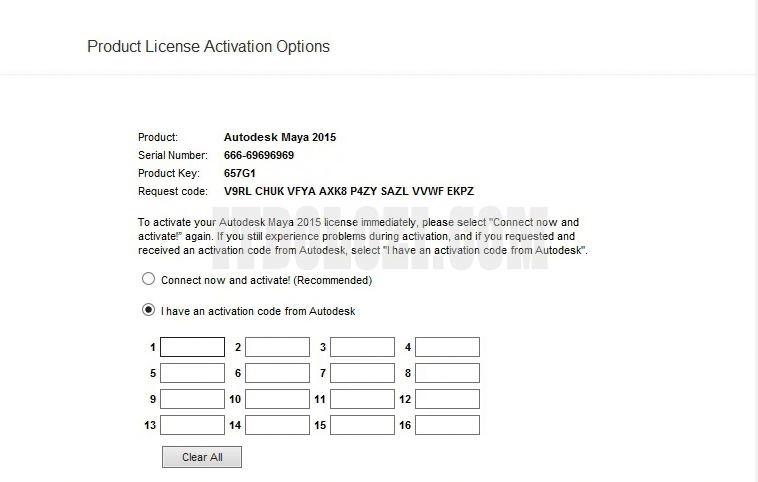 Chọn I have an activate code Chọn I have an activate code
