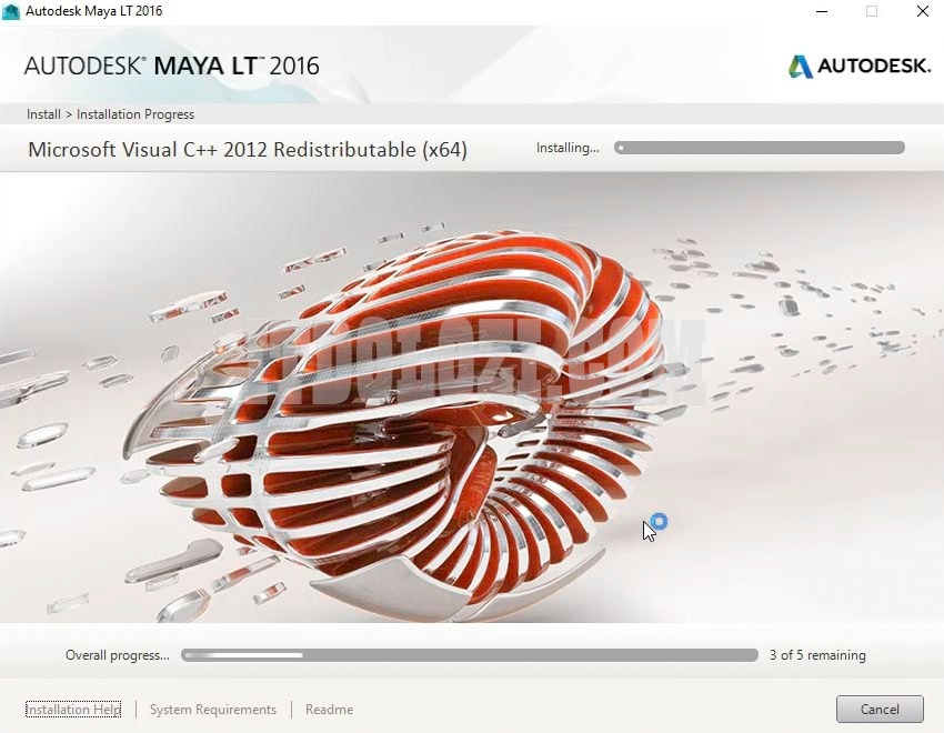 Đợi phần mềm Autodesk Maya LT 2016 hoàn tất Đợi phần mềm Autodesk Maya LT 2016 hoàn tất
