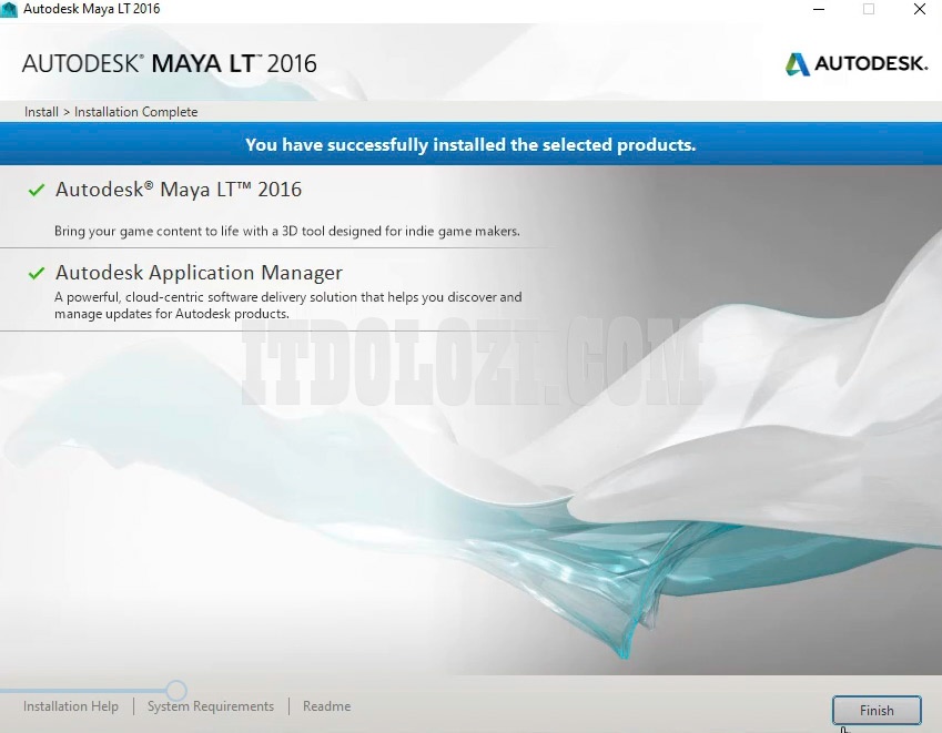 Hoàn tất cài đặt Autodesk Maya LT 2016 Hoàn tất cài đặt Autodesk Maya LT 2016