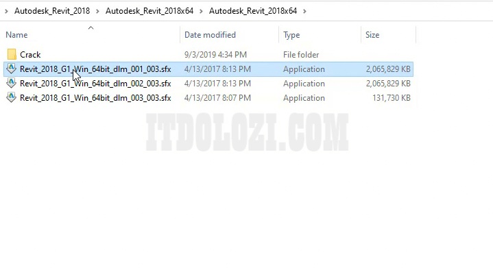 Giải nén phần mềm Autodesk Revit 2018 sau đó chạy File Setup Giải nén phần mềm Autodesk Revit 2018 sau đó chạy File Setup