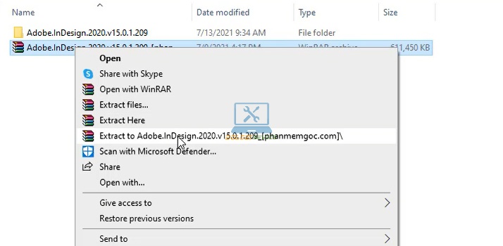 Giải nén phần mềm InDesign 2020 Full Crack Giải nén phần mềm InDesign 2020 Full Crack