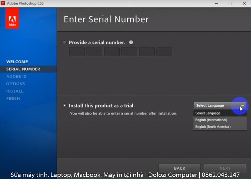Install this product as a trial