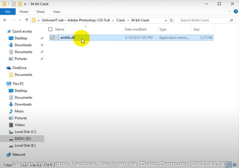 Sau khi tải và cài đặt xong ta tiến hành Activate photoshop cs5