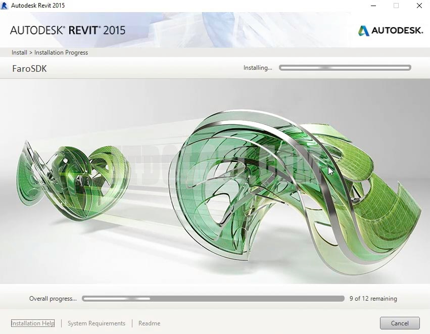 Đợi cài đặt phần mềm Autodesk Revit 2015 Đợi cài đặt phần mềm Autodesk Revit 2015