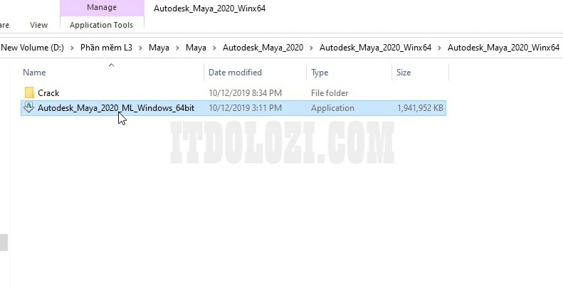 Giải nén phần mềm Autodesk Maya 2020 sau đó chạy File Setup
