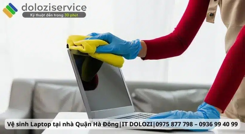 Ve sinh laptop tai nha Quan Ha Dong